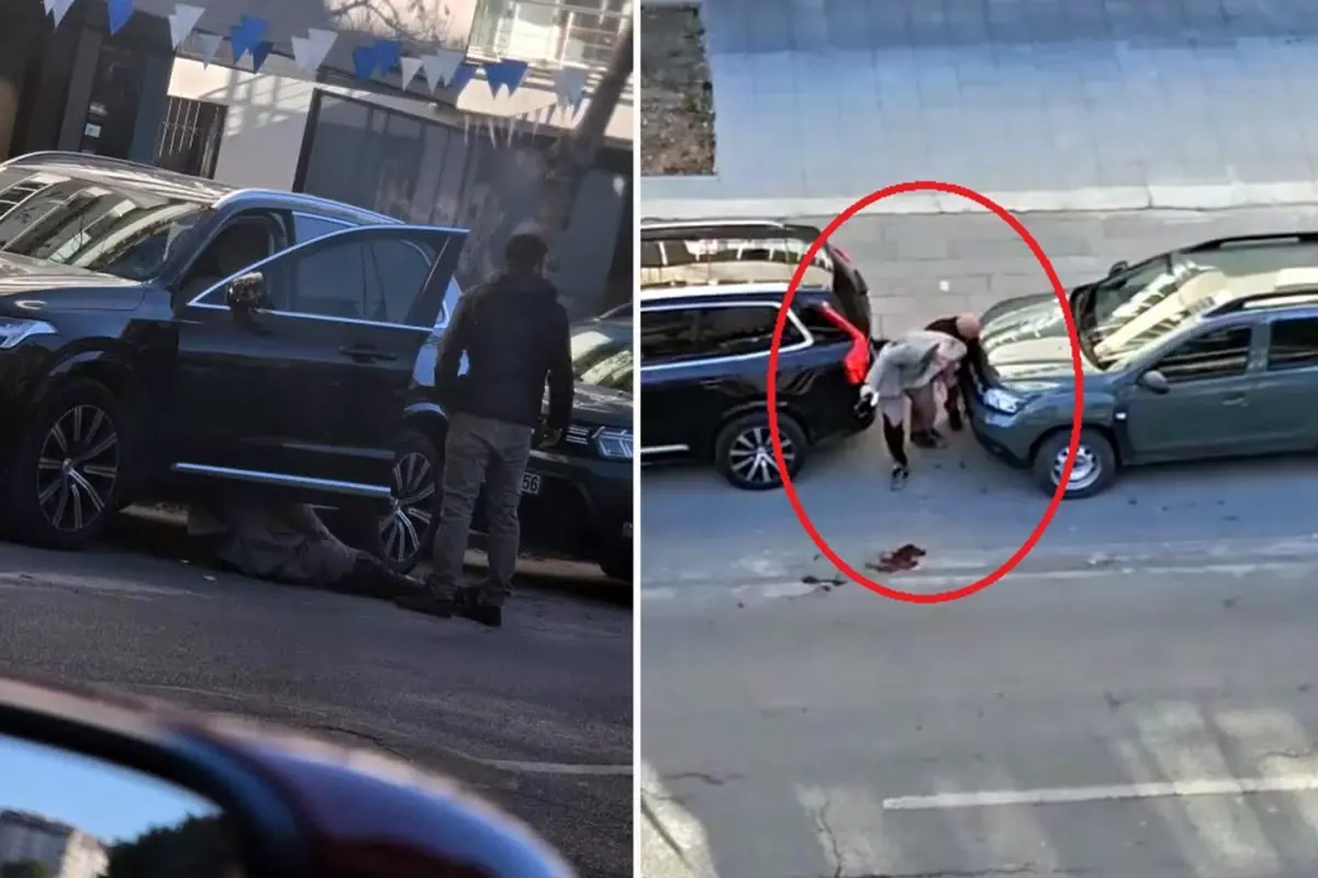 İş insanının sokak ortasında vurulduğu anlar kamerada