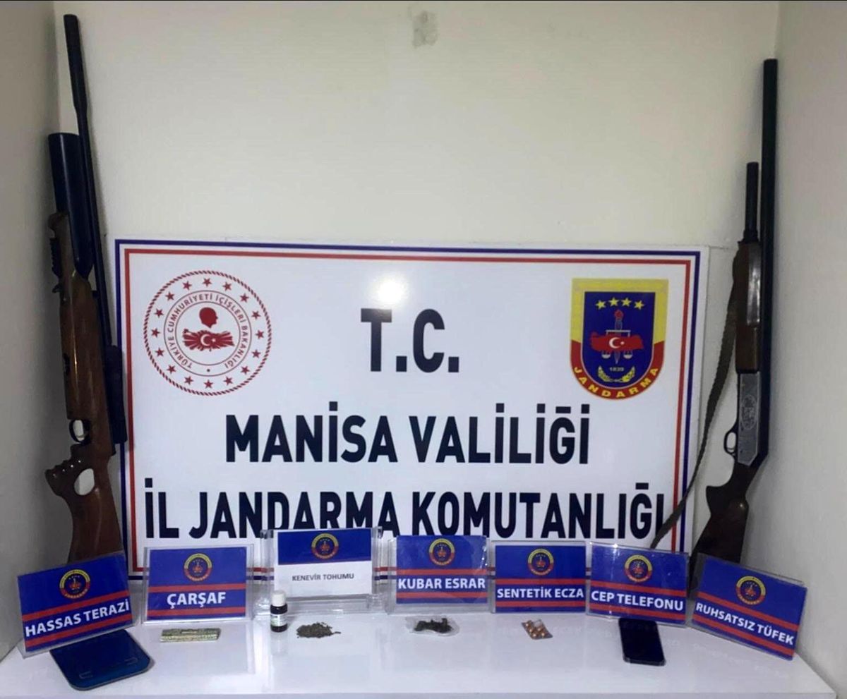 Manisa'da Uyuşturucu Operasyonu: Esrar ve Silah Ele Geçirildi