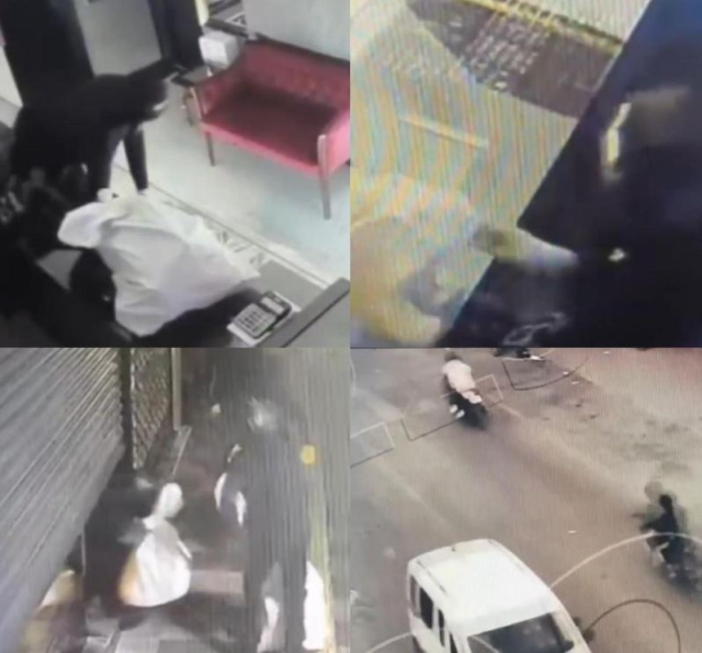 One of the suspects who stole a sack of gold was caught sleeping on the roof