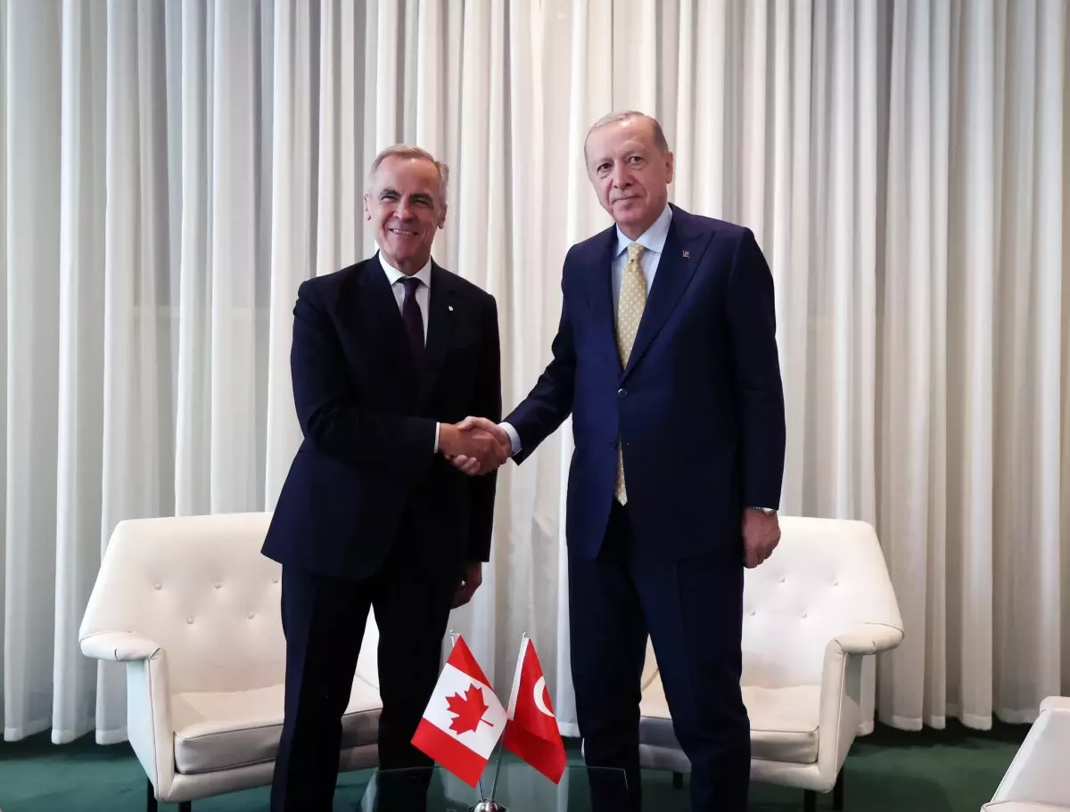Cumhurbaşkanı Erdoğan, Kanada Başbakanı Carney'i Türkevi'nde kabul etti