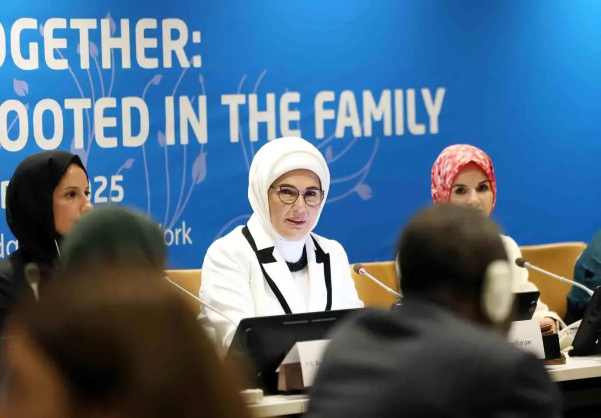 Emine Erdoğan, BM'de 'Birlikte Daha İyiye: Aileden Başlayan Küresel Dayanışma' etkinliğinde konuştu