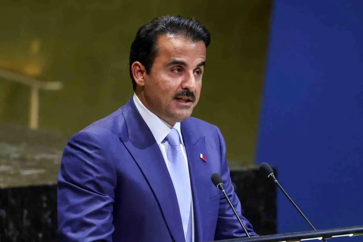 Katar Emiri Al Thani, BM'de İsrail'e Sert Eleştirilerde Bulundu