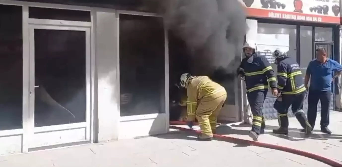 Kırıkkale'de Motosiklet İşletmesinde Yangın ve Patlama Paniği
