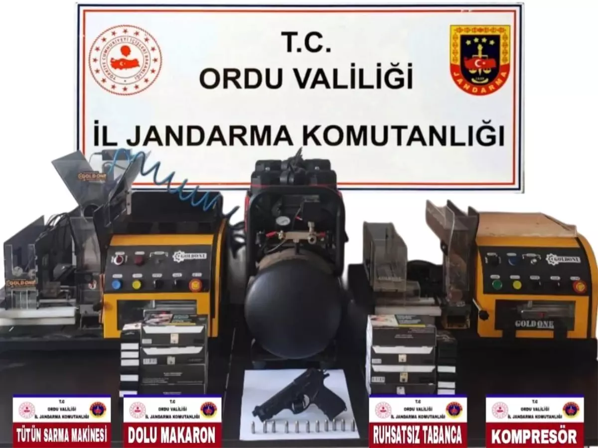 Ordu'da Jandarma Asayiş Operasyonlarında 15 Şüpheli Tutuklandı