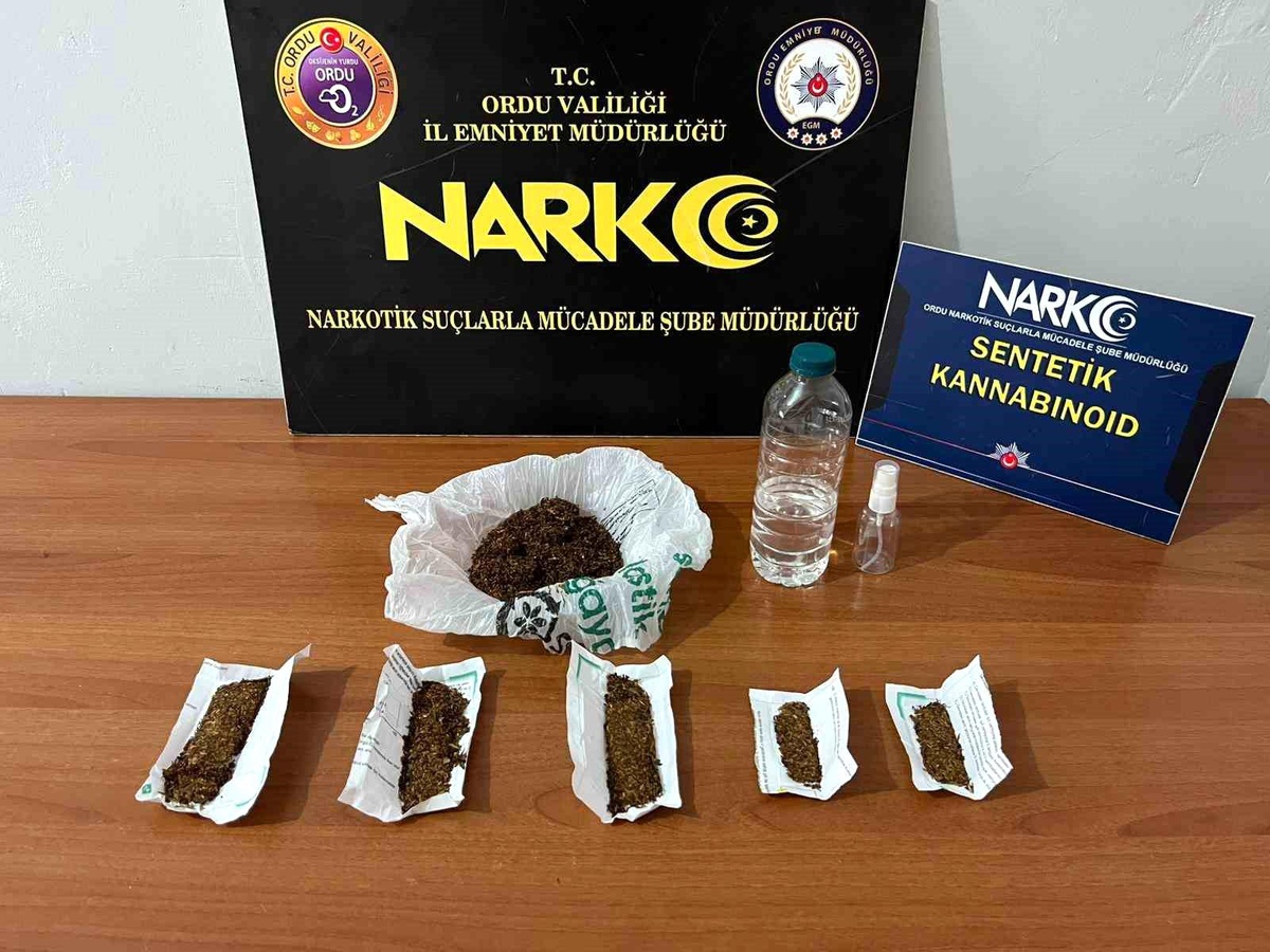 Ordu'da Uyuşturucu Operasyonunda 2 Tutuklama