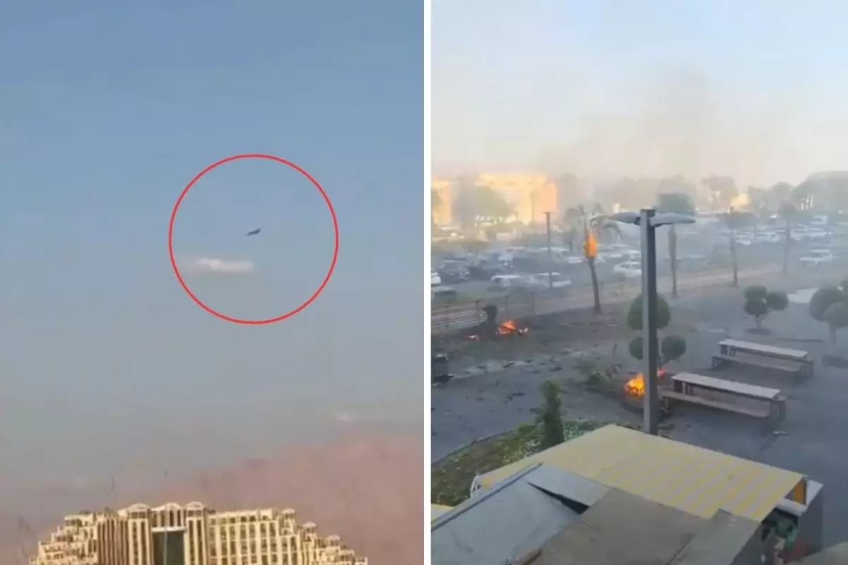 Husiler İsrail'i füzeyle vurdu! Ortalık yangın yerine döndü