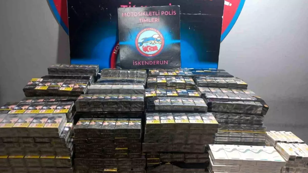 Hatay'da 2 Bin 950 Paket Kaçak Sigara Ele Ge geçirildi