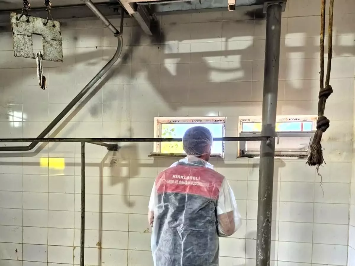 Kırklareli'nde Mezbahalara Denetim Yapıldı