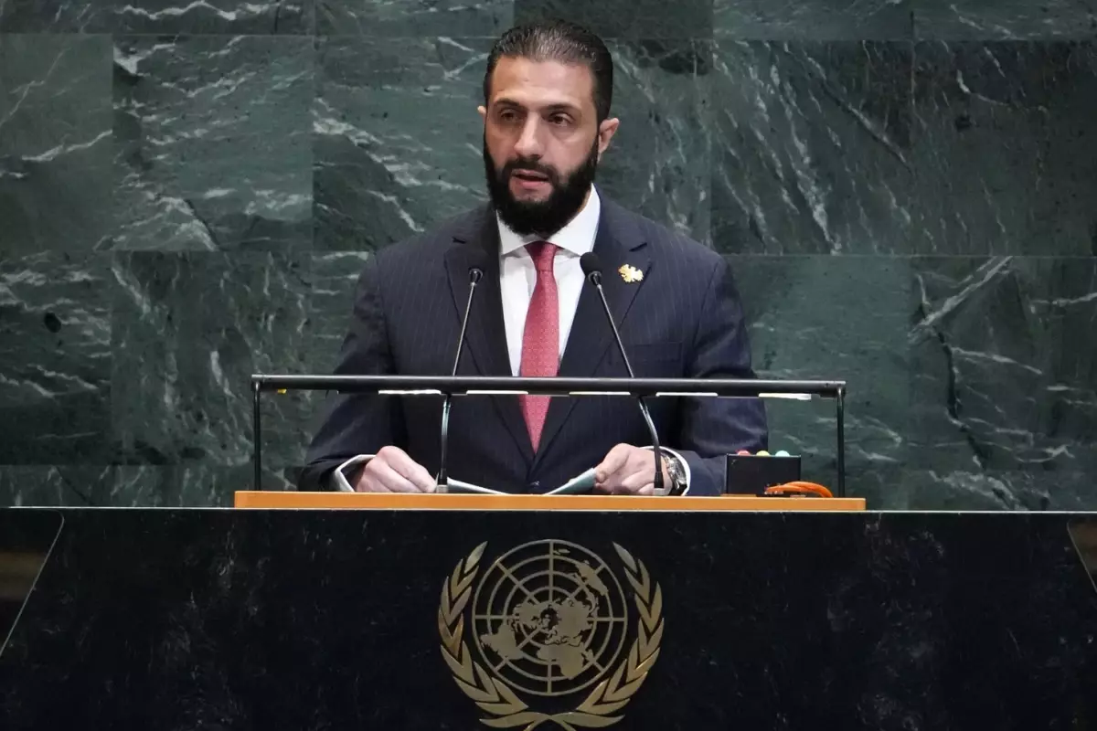 Şara'dan BM kürsüsünde tarihi çağrı: Suriye'ye yönelik yaptırımlar kaldırılmalı