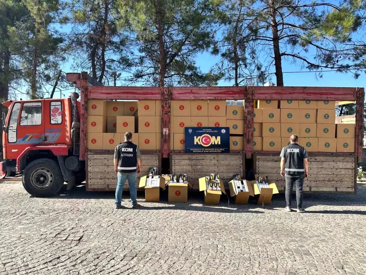 Adıyaman'da Kaçak Makaron Operasyonu: 3 Milyon Adet Ele Geçirildi