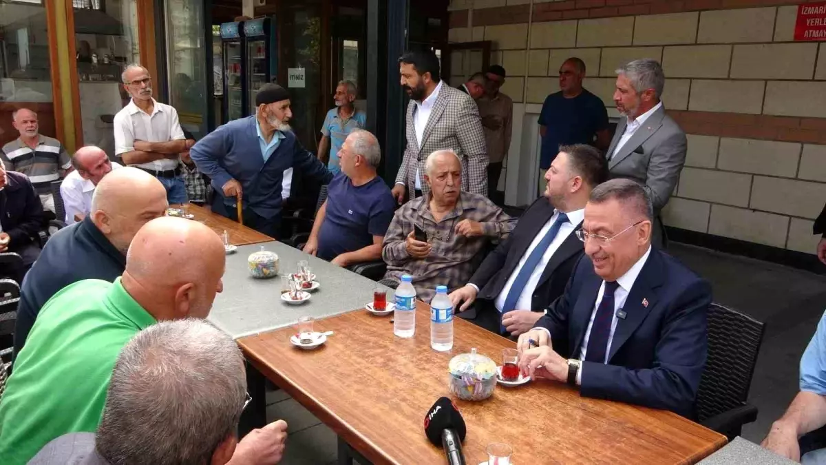 Fuat Oktay, Sancaktepe'de Esnaf ve Şehit Ailesini Ziyaret Etti