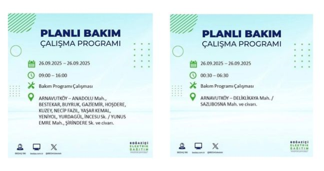 BEDAŞ duyurdu: İstanbul'da hangi ilçelerde elektrikler kesilecek? 25 ilçede elektrik kesintisi!