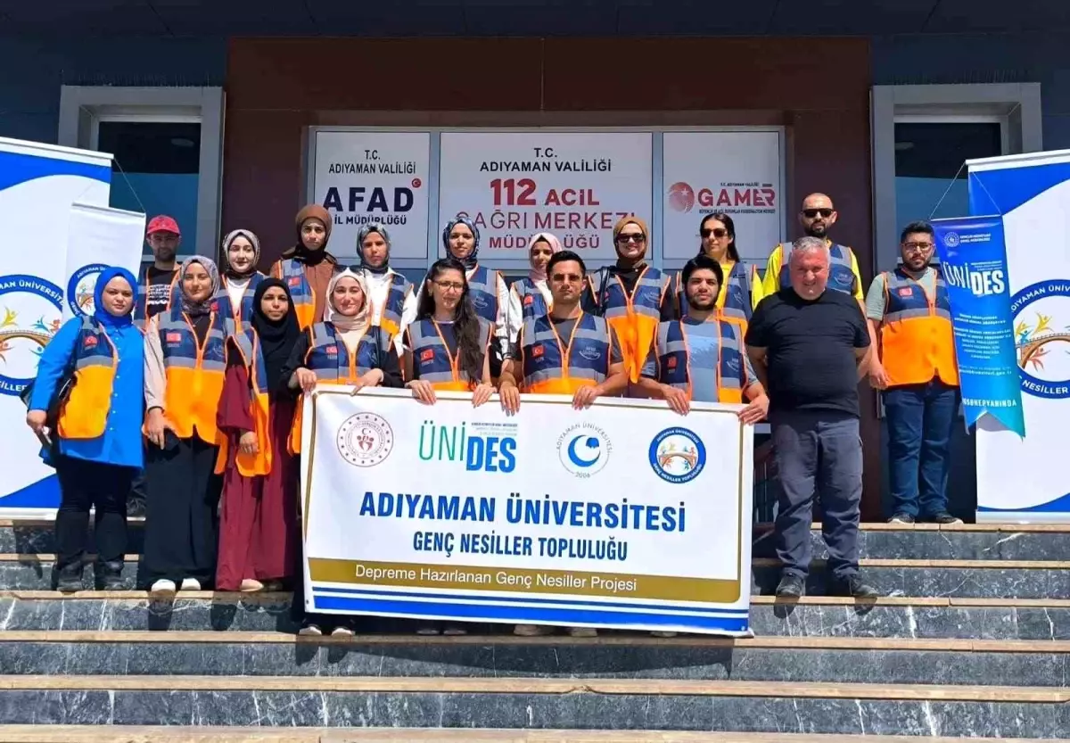 Adıyaman Üniversitesi'nde 'Depreme Hazırlanan Genç Nesiller' Projesi Tamamlandı