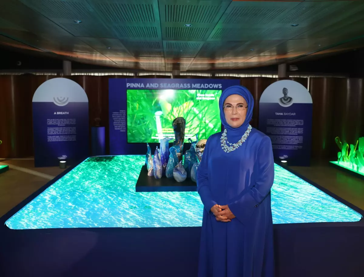 Emine Erdoğan, New York'taki 'Sıfır Atık Mavi-Damla Damla' Sergisi'nin açılışına katıldı
