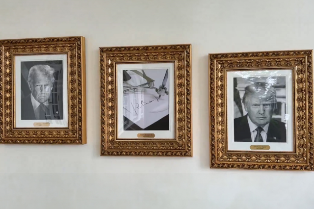 Trump, Biden'ın fotoğrafı yerine 'otomatik imza cihazı' koydu