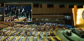BM'de Netanyahu'ya protesto! Katılımcılar salonu terk etti