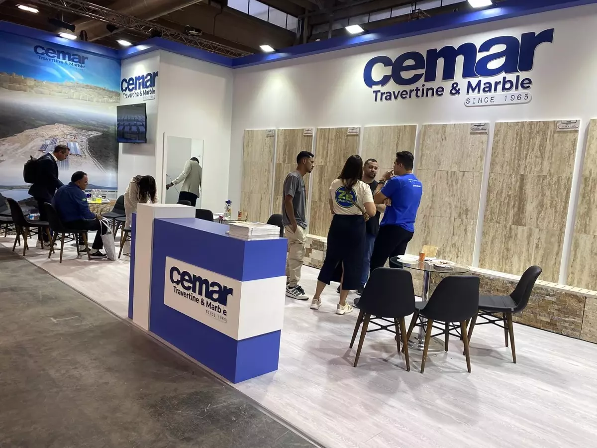 Cemar Traverten & Mermer, Verona Fuarı'nda Kula'yı Temsil Etti