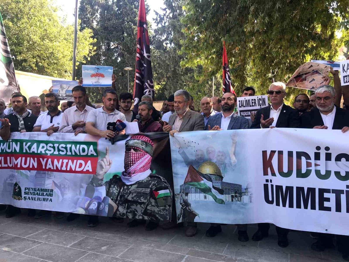 Şanlıurfa'da Gazze Halkına Destek Protestosu