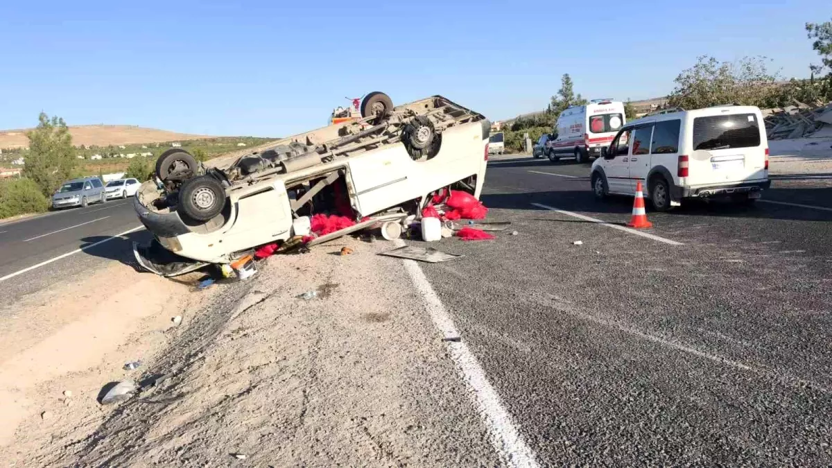 Şanlıurfa'da Tarım İşçilerini Taşıyan Minibüs Devrildi: 20 Yaralı