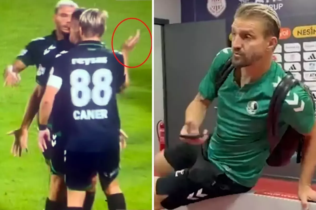 Takım arkadaşını tokatladı! Herkesin özür beklediği Caner'in maçtan sonra yaptığına bakın