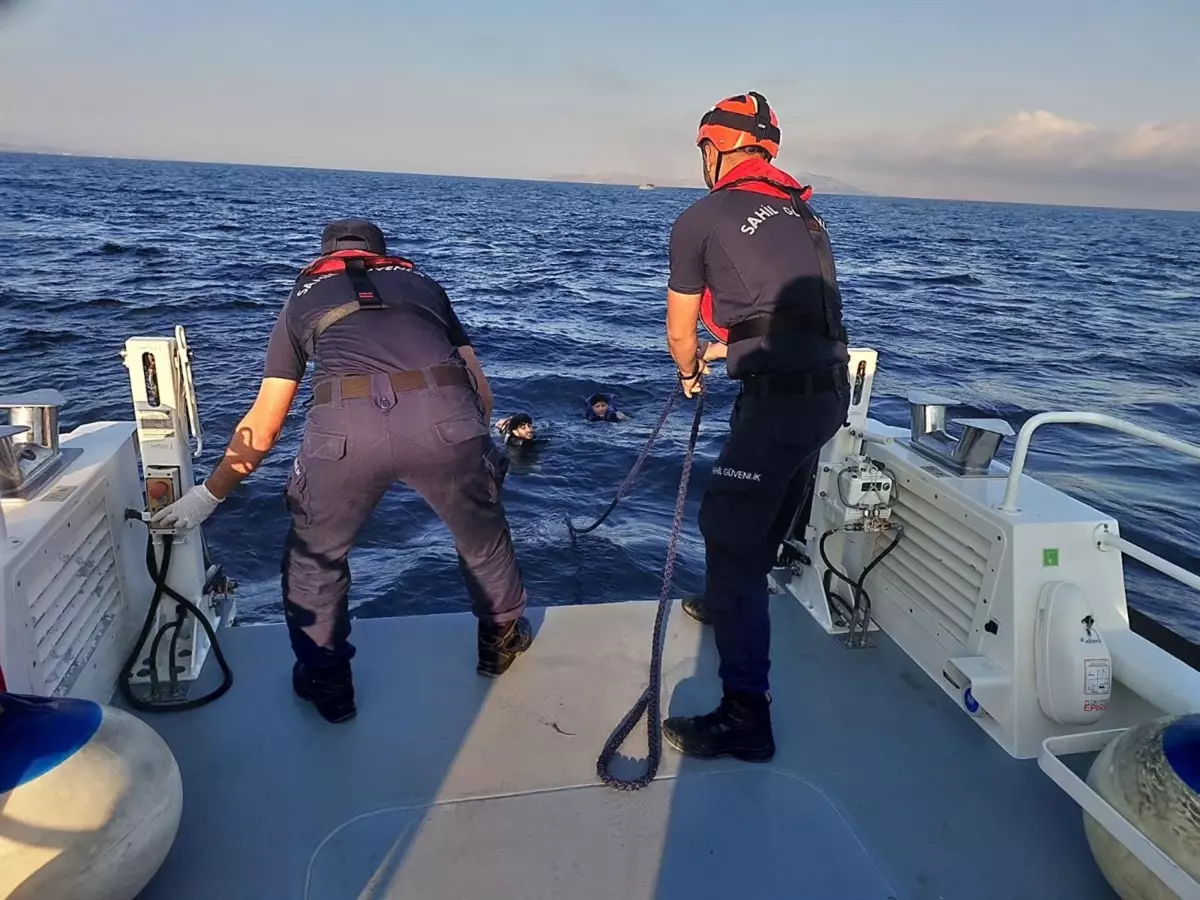 Bodrum'da Yüzerek Yunanistan'a Geçmeye Çalışan 5 Kaçak Göçmen Yakalandı