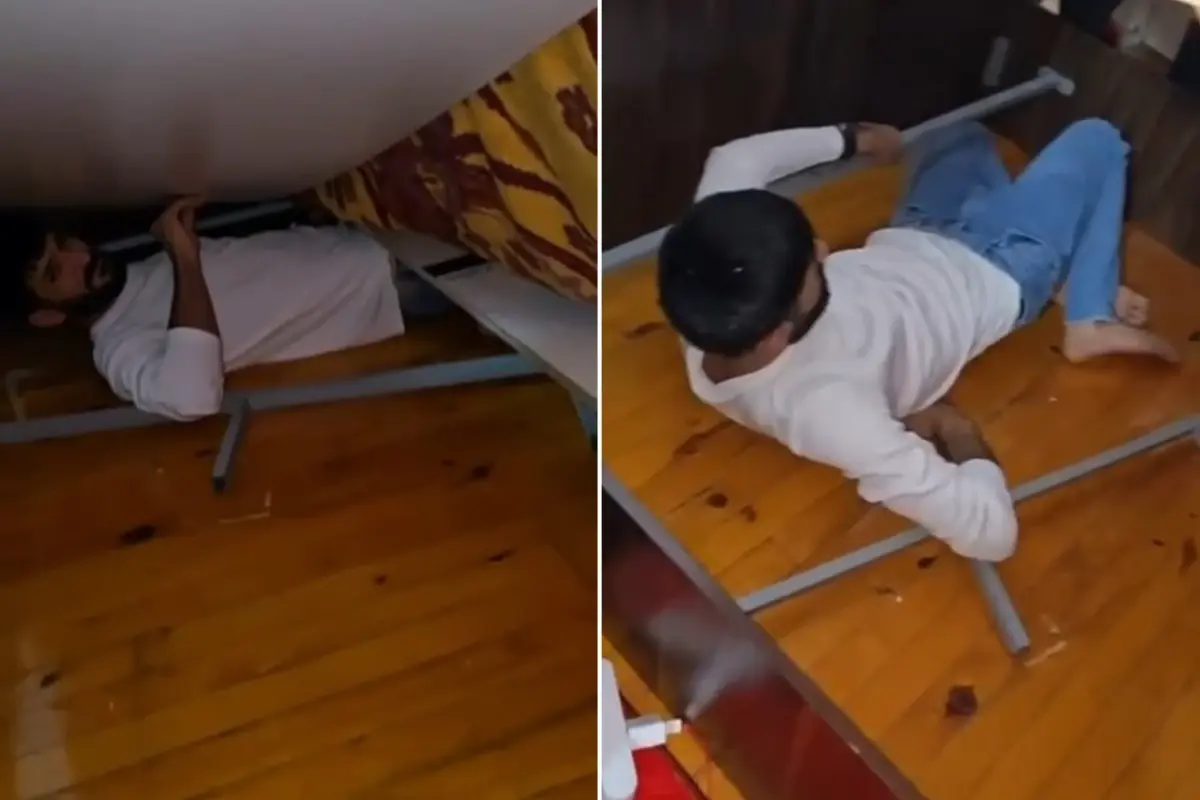 15 yıl hapis cezası bulunan cezaevi firarisi saklandığı yerde böyle yakalandı