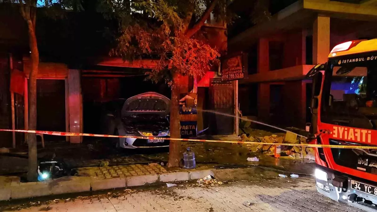 Bahçelievler'de Oto Kaporta ve Boya Dükkanında Yangın