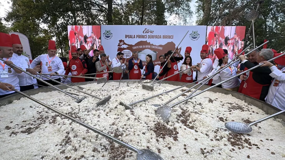 Edirne'de 6 Ton Pilav Pişirildi: Gastronomi Festivali Coşkusu