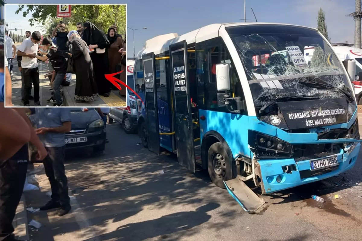 Freni patlayan otobüs durakta bekleyen otobüse çarptı: Çok sayıda yaralı var