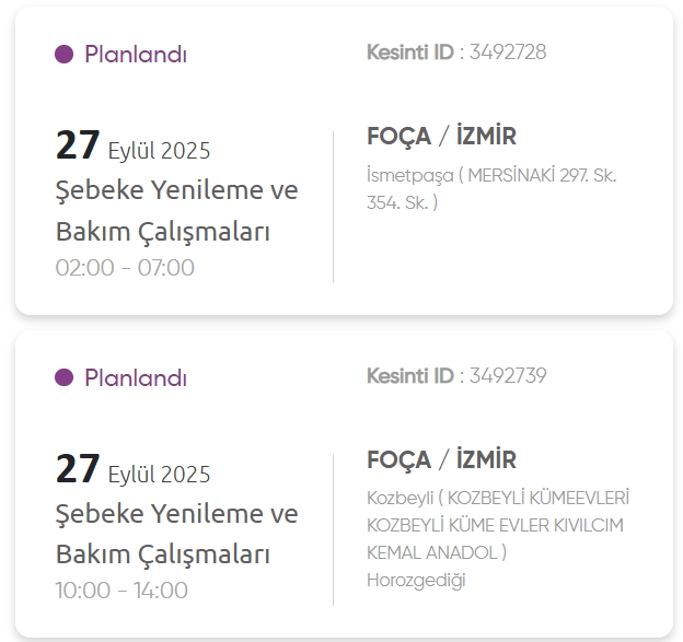 İzmir GEDİZ elektrik kesintisi! 27 Eylül İzmir'de elektrik kesintisi ne zaman bitecek, elektrikler ne zaman gelecek?