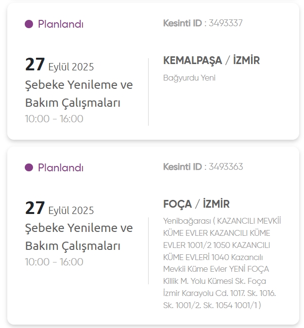 İzmir GEDİZ elektrik kesintisi! 27 Eylül İzmir'de elektrik kesintisi ne zaman bitecek, elektrikler ne zaman gelecek?
