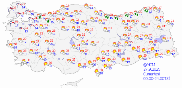 Yellow code warning from Meteorology for 13 provinces: Storm and heavy rain are coming