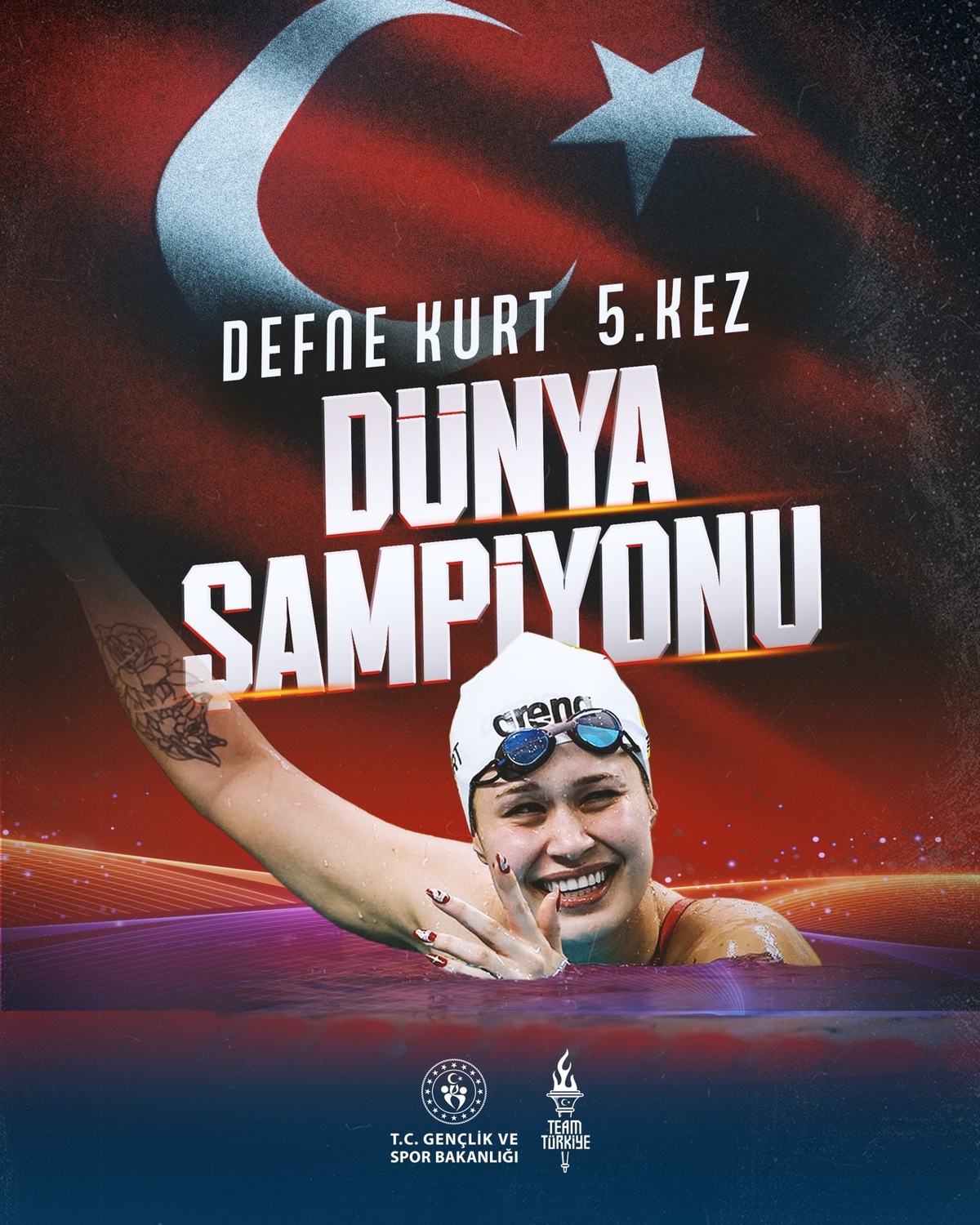 Defne Kurt, Dünya Para Yüzme Şampiyonu Oldu