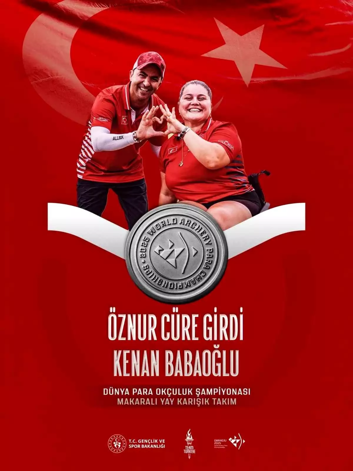 Dünya Para Okçuluk Şampiyonası'nda Gümüş Madalya
