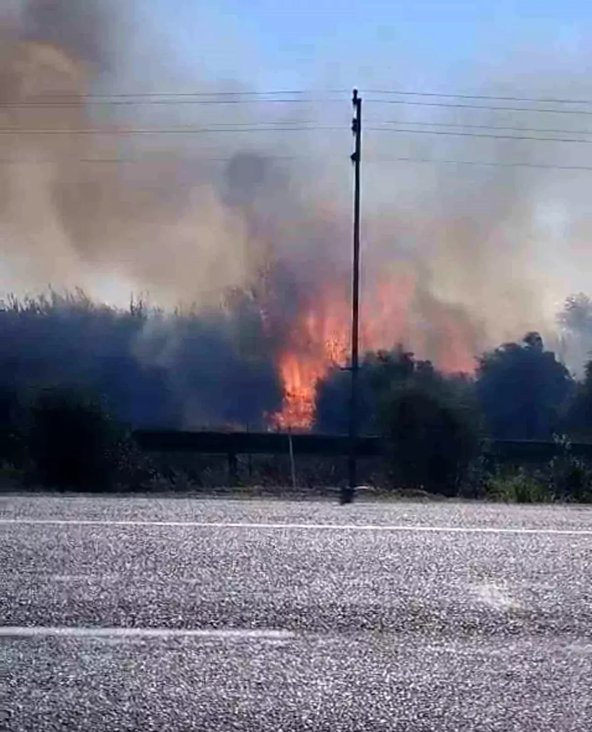 Adana'nın Kozan İlçesinde Sazlık Yangını Kontrol Altına Alındı