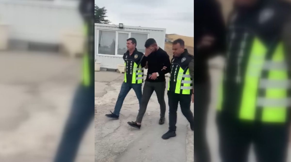 Sopayla Araç Sürücülerini Tehdit Etti, Gözaltına Alındı