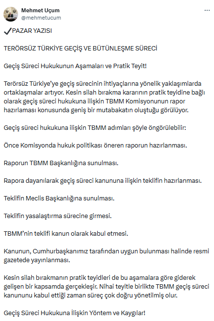 Erdoğan's chief advisor announced! Here are the 7 steps to be taken in the Terror-Free Turkey process