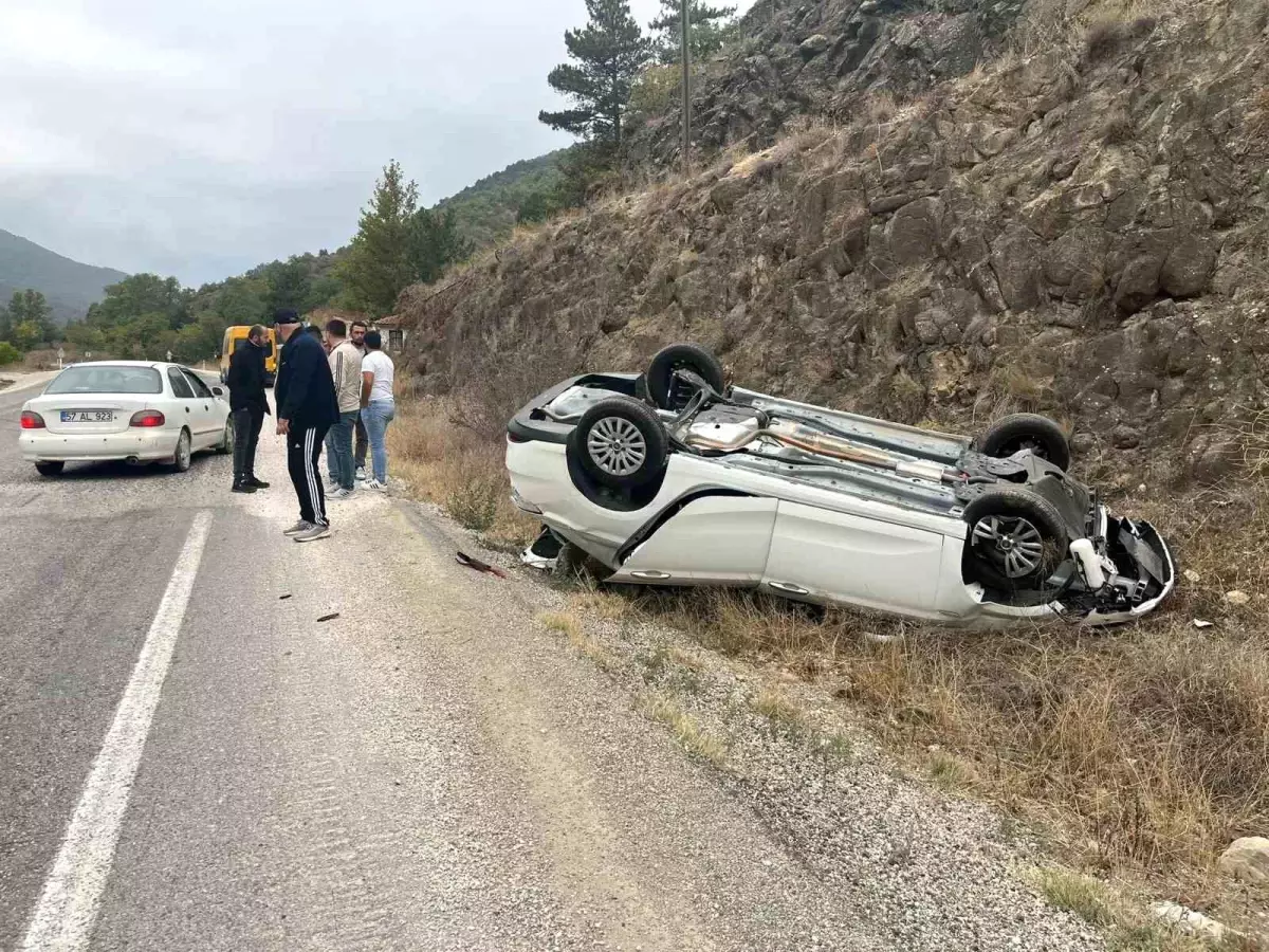 İstanbul'dan Ankara'ya Giden Sürücü Takla Attı