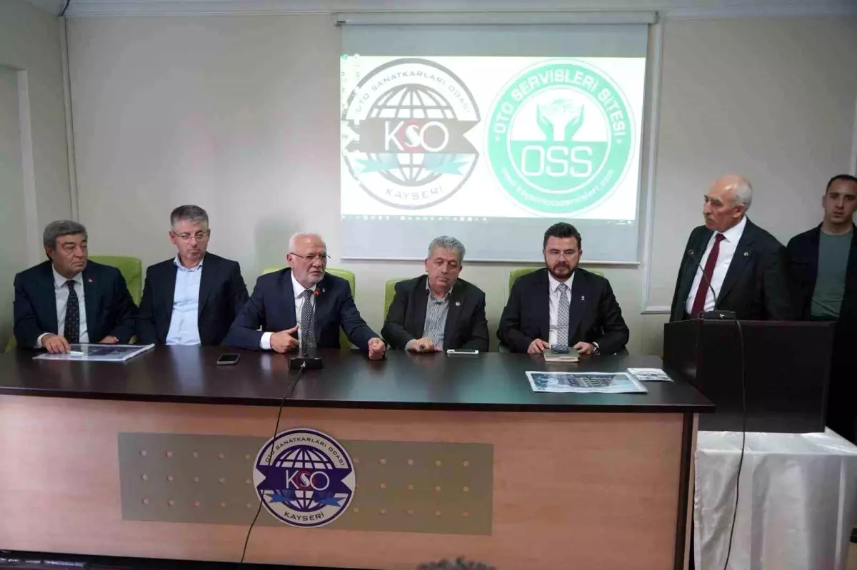 AK Parti heyeti Kayseri Oto Sanatkarlar Odası'nı ziyaret etti
