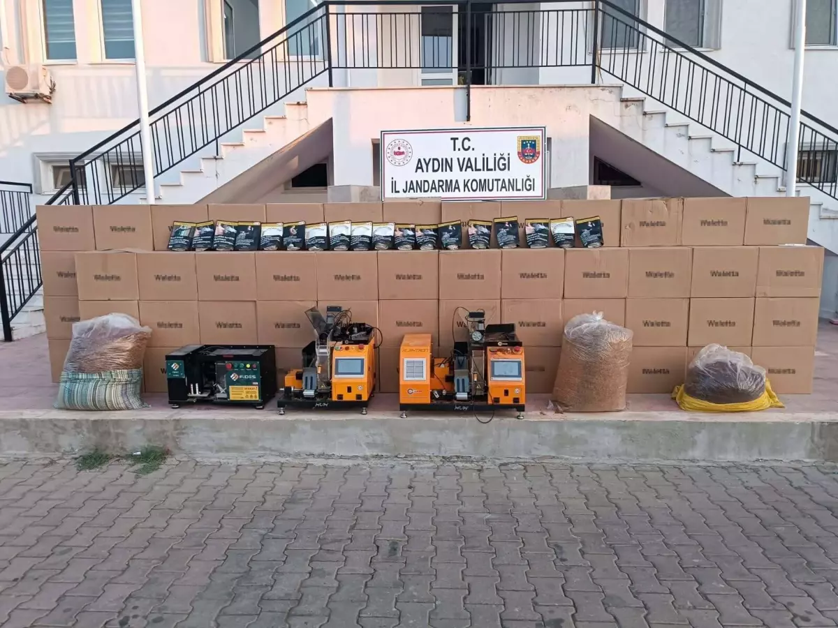 Didim'de Kaçak Tütün Operasyonu: 1.2 Milyon TL Değerinde Malzeme Ele Geçirildi