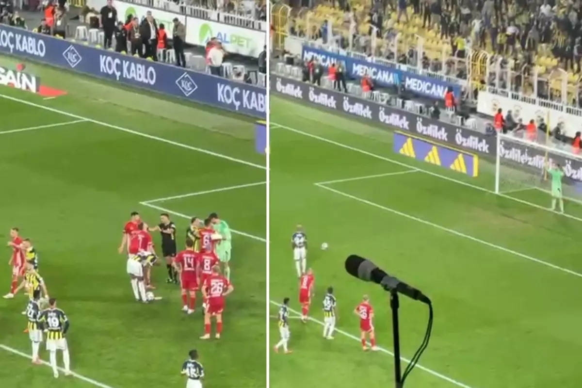 Fenerbahçe taraftarının çıldırdığı anlar! Futbolcular zor sakinleştirdi