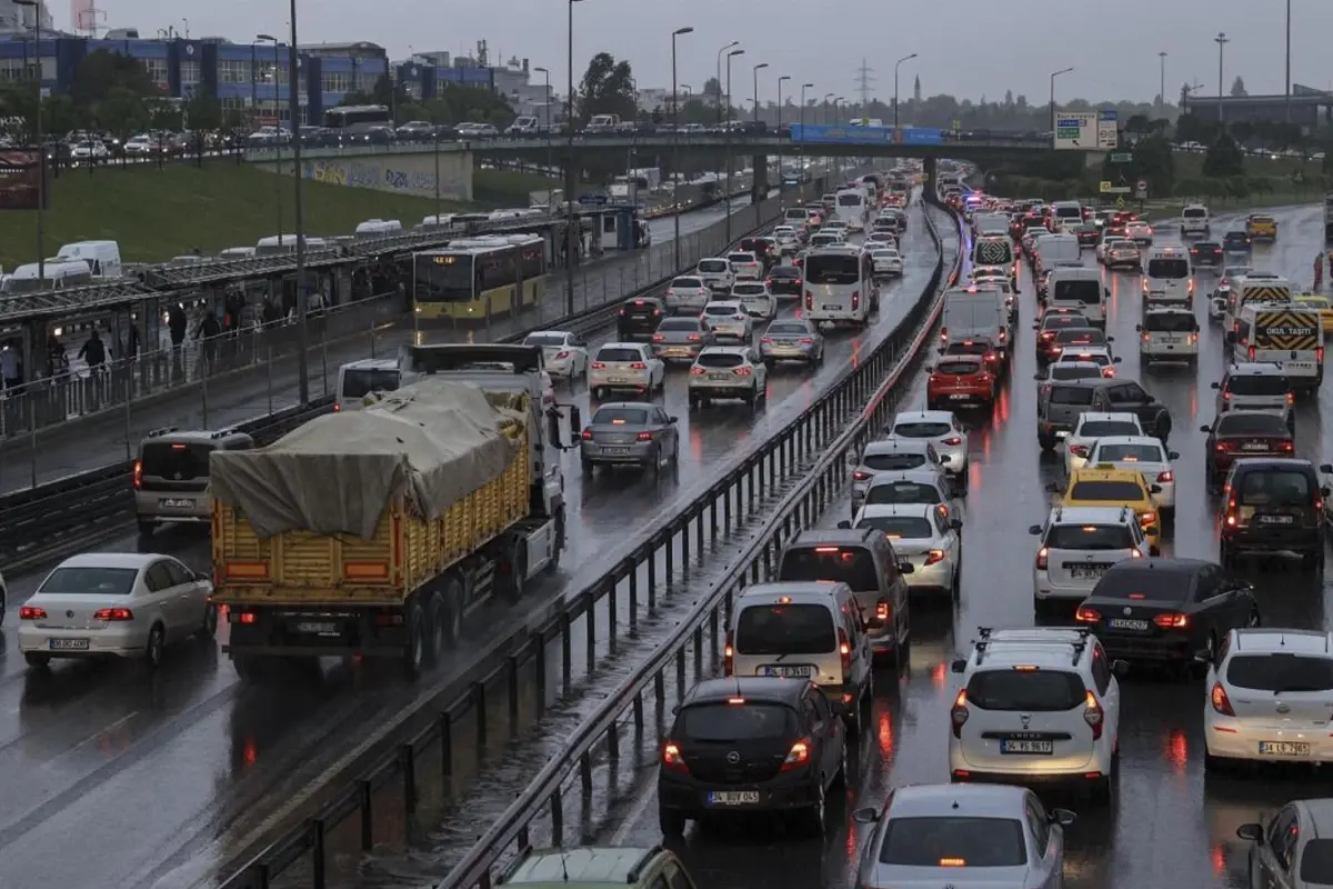 İstanbul'da trafik kilit