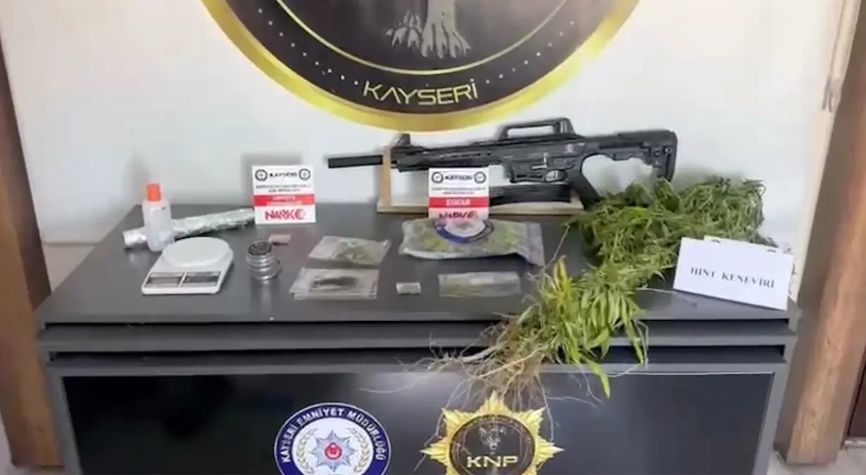 Kayseri'de Uyuşturucu Operasyonu: 287 Kök Kenevir ve 193.75 Gram Madde Ele Geçirildi