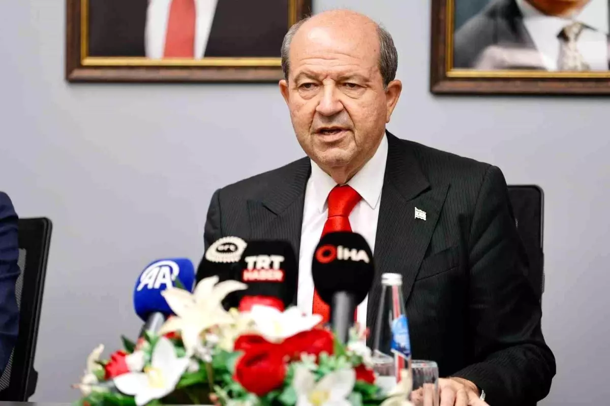 KKTC Cumhurbaşkanı Tatar: 'Bu toplantıların amacı iki devletin iş birliğinin sağlanması ve halkların yararına çalışmaların yapılması anlayışının...