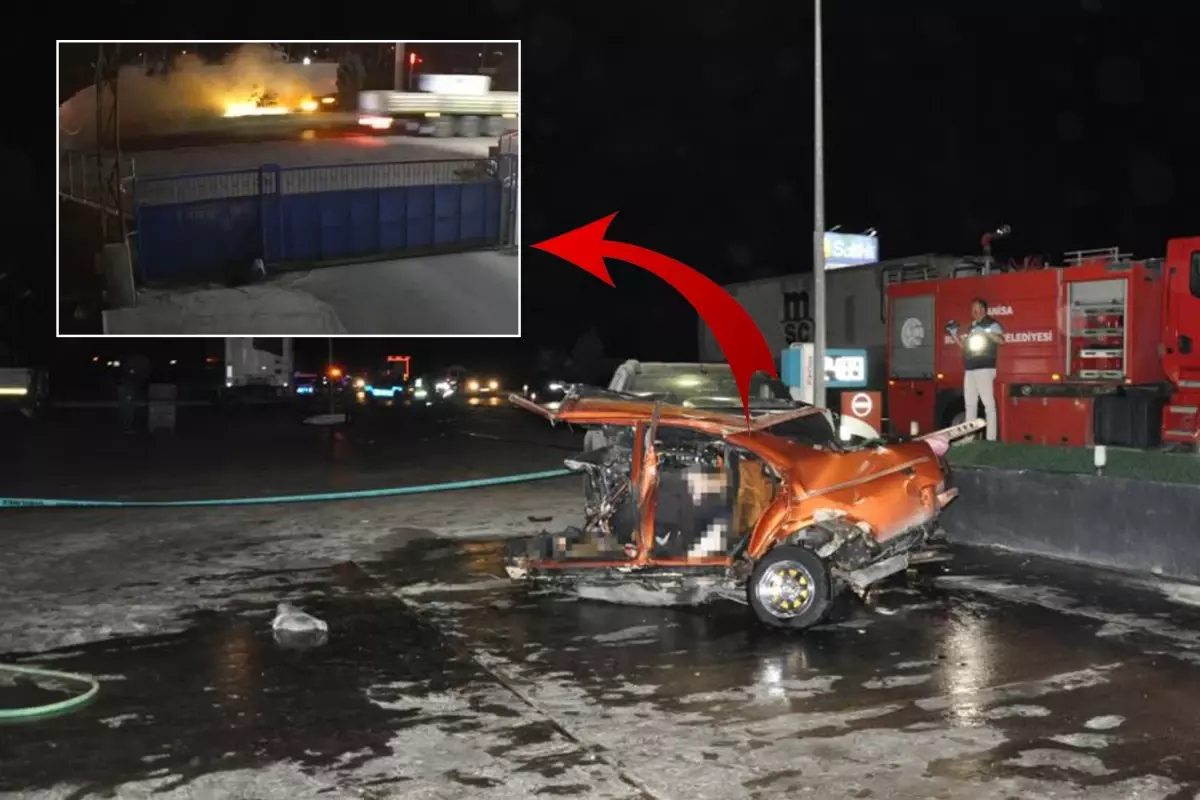 1'i çocuk 5 kişiye mezar olan korkunç kaza saniye saniye kamerada