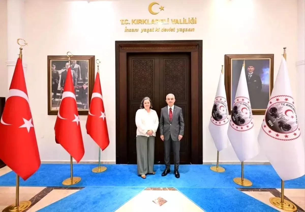 Kırklareli Valisi Almanya'nın Başkonsolosu'nu Ağırladı