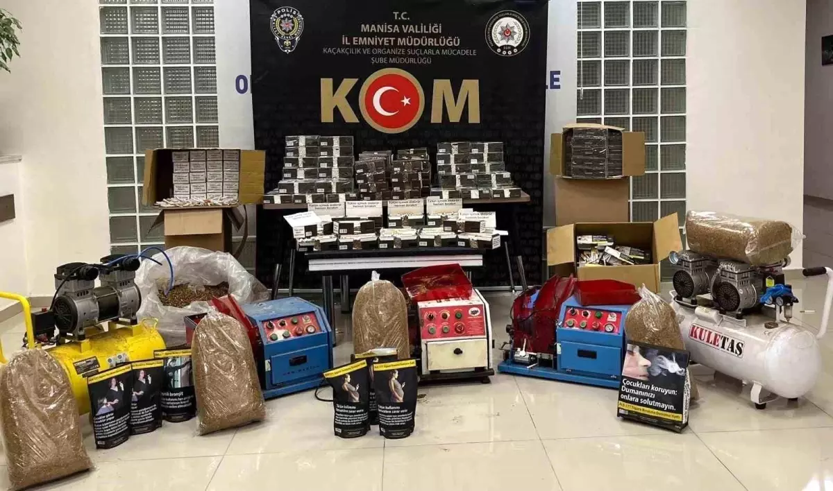 Manisa'da Tütün Kaçakçılığına Yönelik Operasyon: 9 Gözaltı