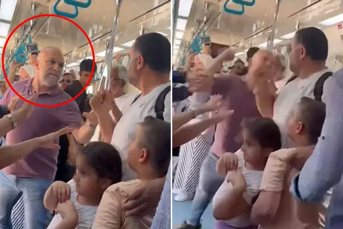 Marmaray'da çocuklarının yanında babaya yumruk atan şahsın cezası belli oldu
