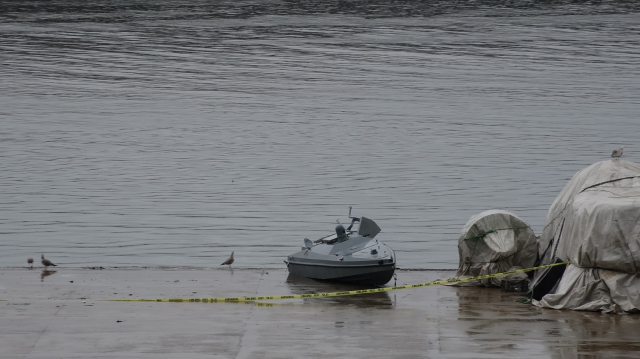An unmanned underwater vehicle loaded with explosives was found in Trabzon