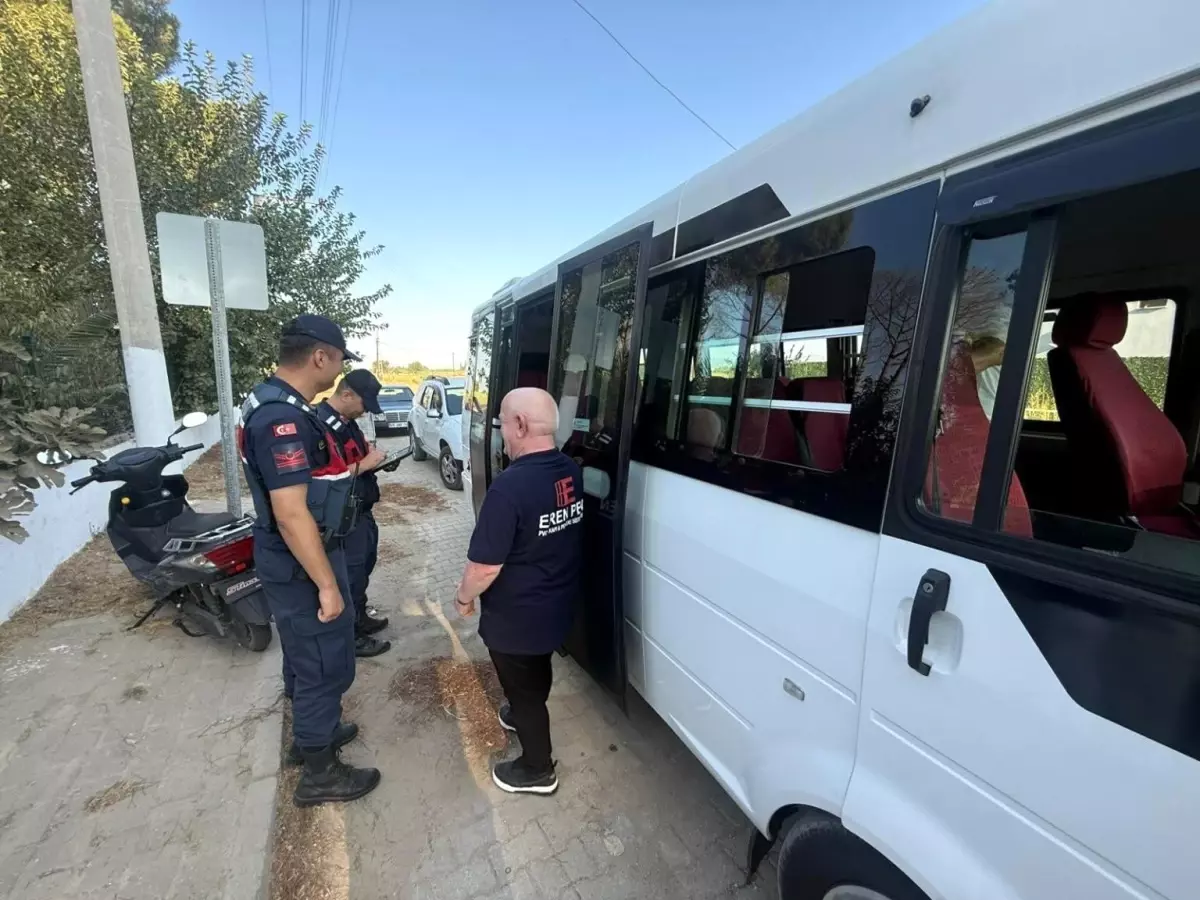 İncirliova'da Okul Servis Araçlarına Denetim